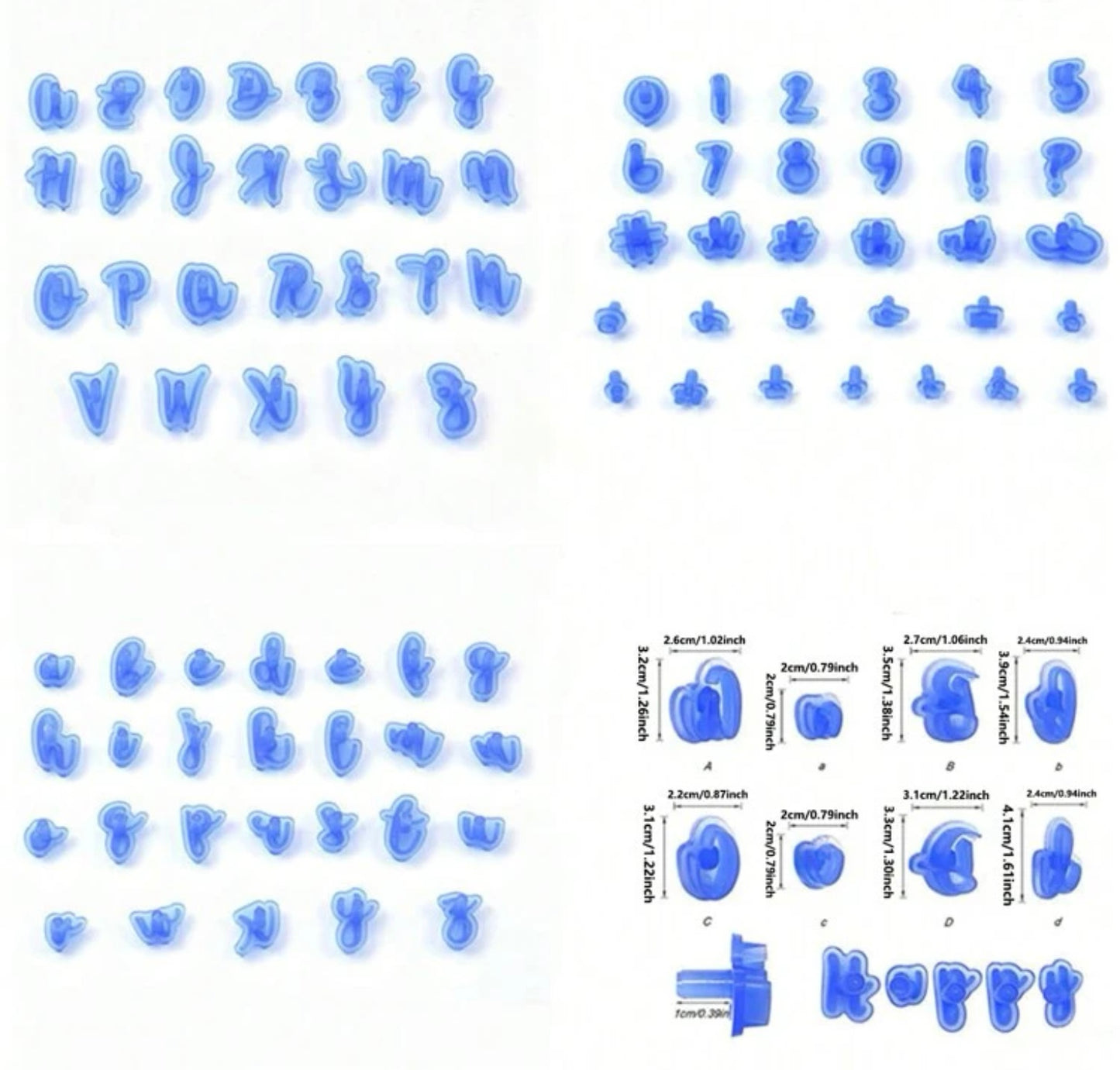 Set de Marcadores de letras para fondant