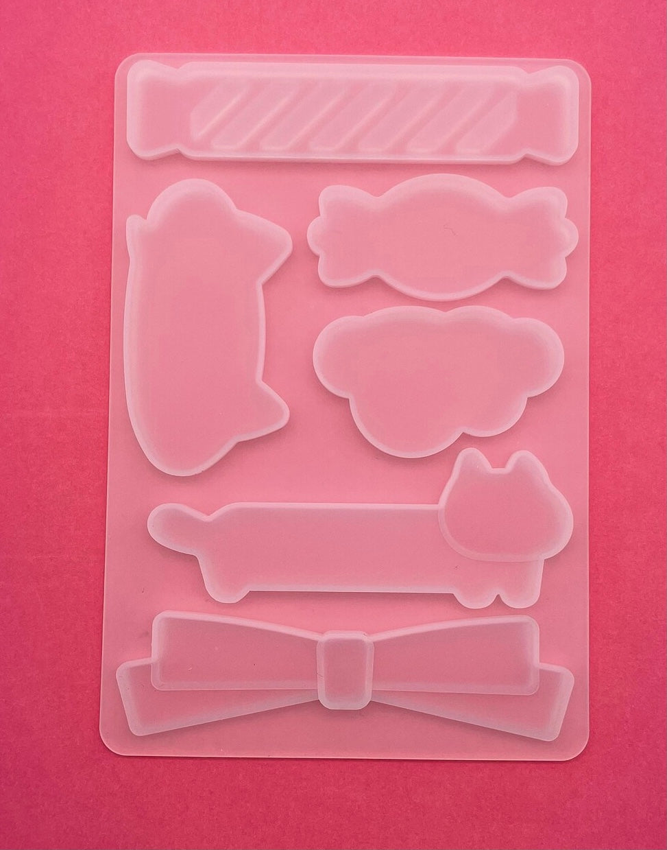 Molde de silicon placas kawaii