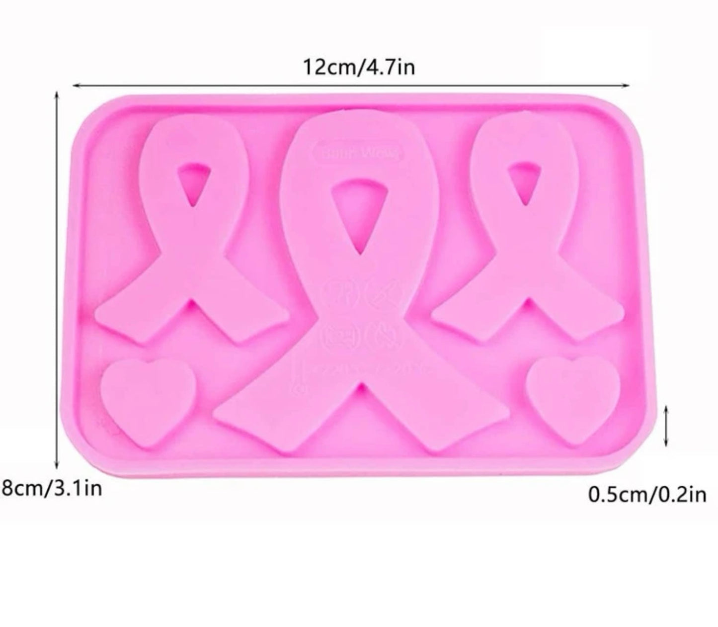 Molde de silicon cinta awareness