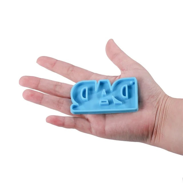 Molde de silicon DAD para llavero de papá