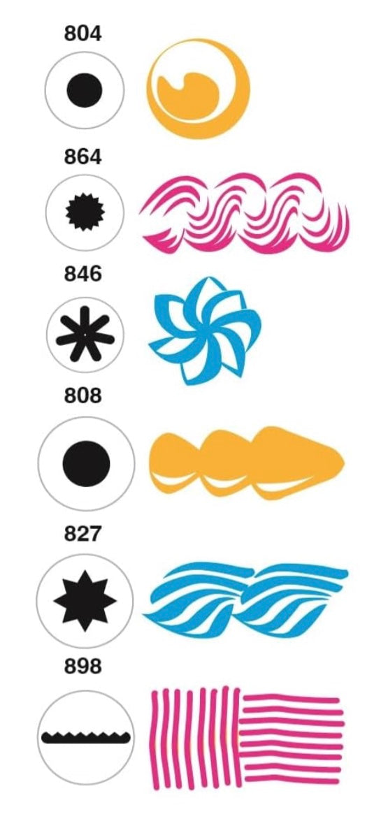 Set de boquillas Ateco 6 unidades