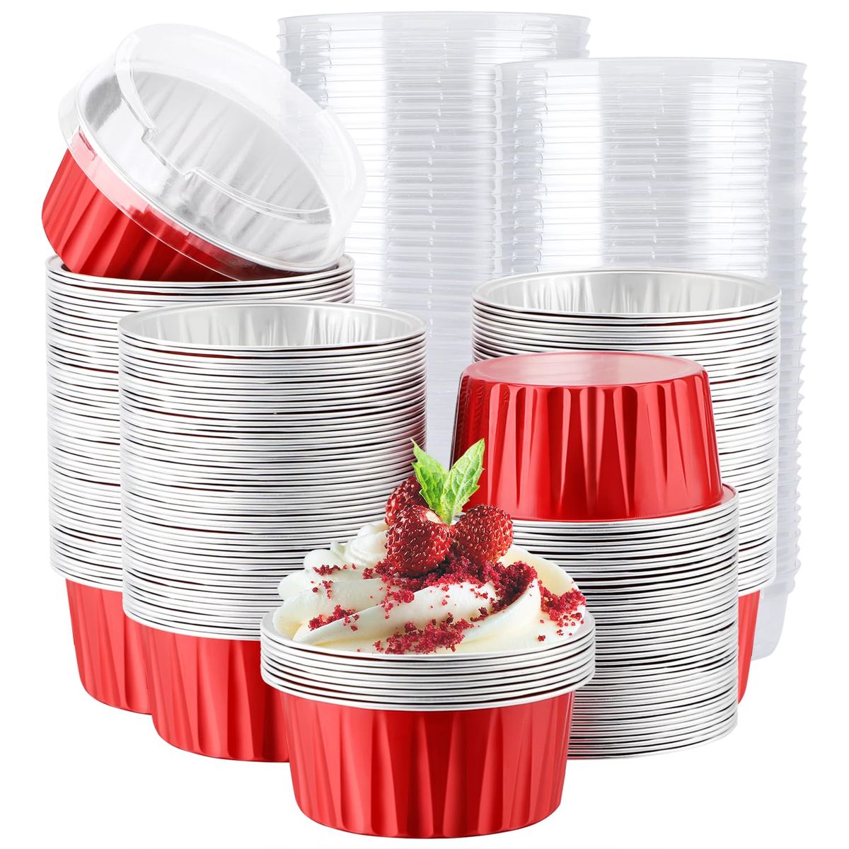 MINI FOIL PAN REDONDO CON TAPA 125ML
