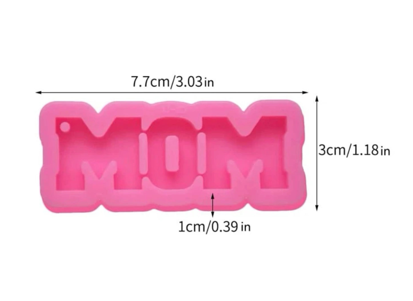 Molde de silicon llavero MOM