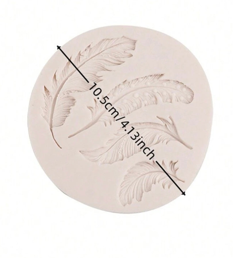 Molde de silicon de plumas