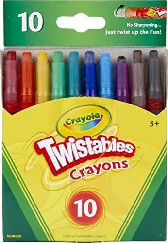 Creyones Crayola twistables 10 unidades