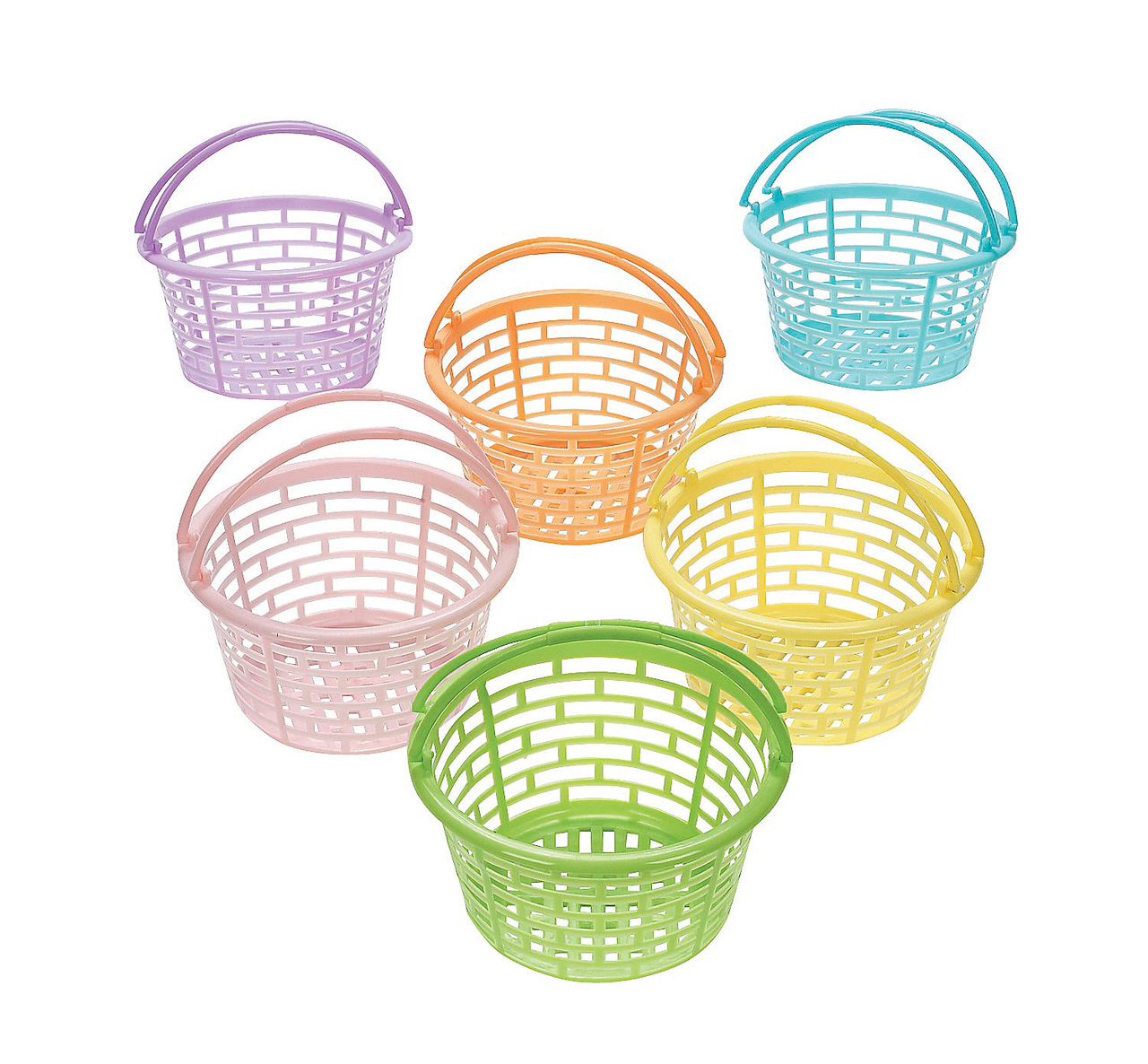 Cestas color pastel para Pascua docena surtida