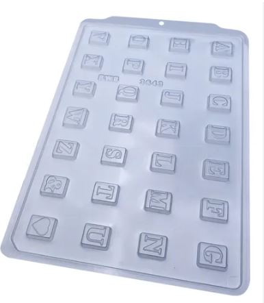 Molde de Acetato para chocolate BWB abecedario