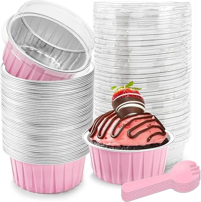 MINI FOIL PAN REDONDO CON TAPA 125ML