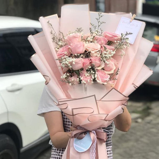 PAPEL COREANO PARA FLORES CON BORDE 20 UNIDADES