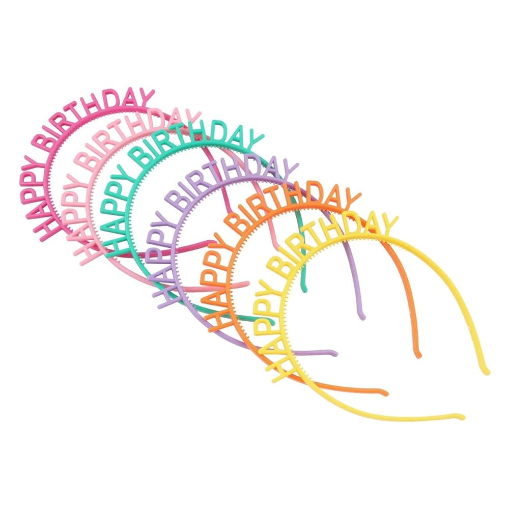 Cintillos Happy Birthday Plásticos 3 unidades