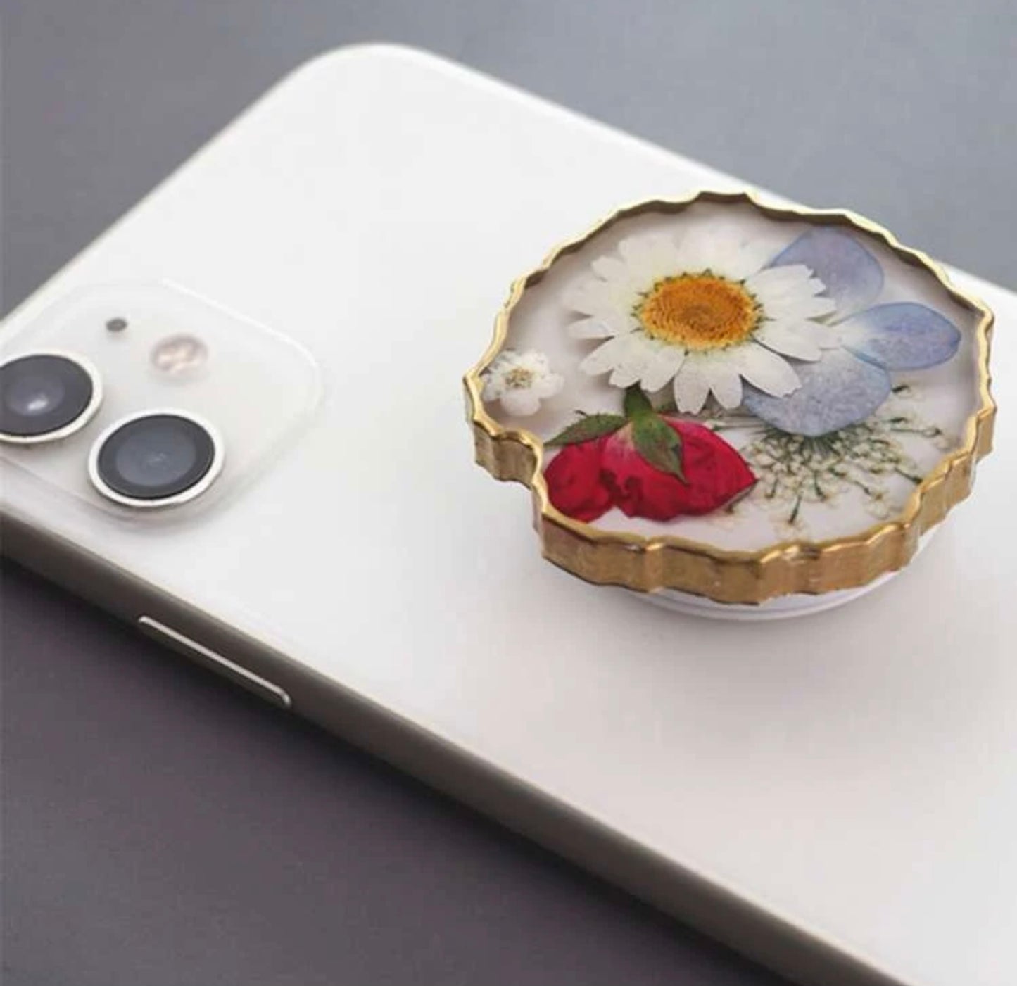 Molde de silicon apliques pop socket 7 cavidades