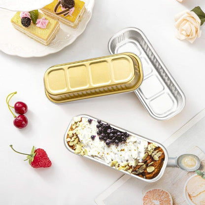 MINI FOIL PAN RECTANGULAR CON TAPA 200ML