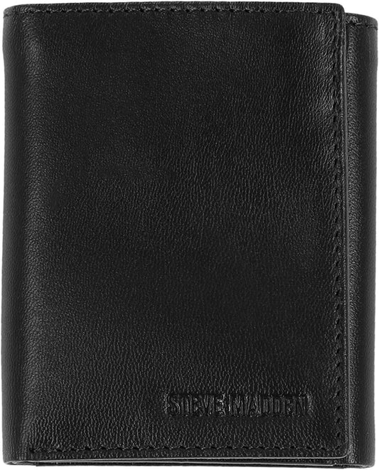 Billetera Steve Madden trifold Negra