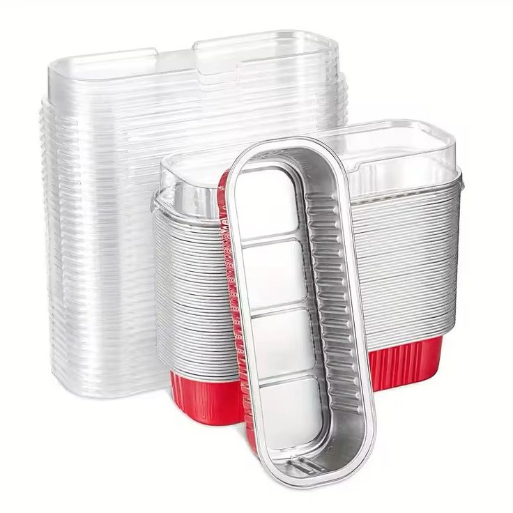 MINI FOIL PAN RECTANGULAR CON TAPA 200ML