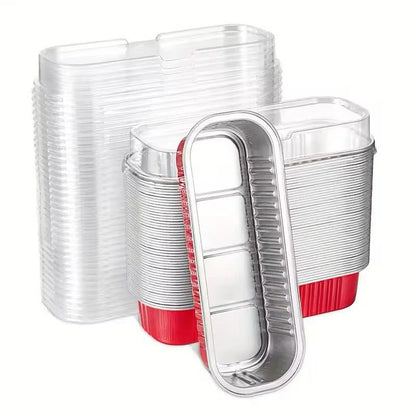 MINI FOIL PAN RECTANGULAR CON TAPA 200ML
