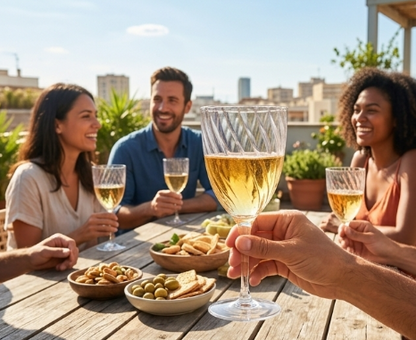 COPA PLÁSTICA DELUXE PARA VINO 240ML 8 UNIDADES