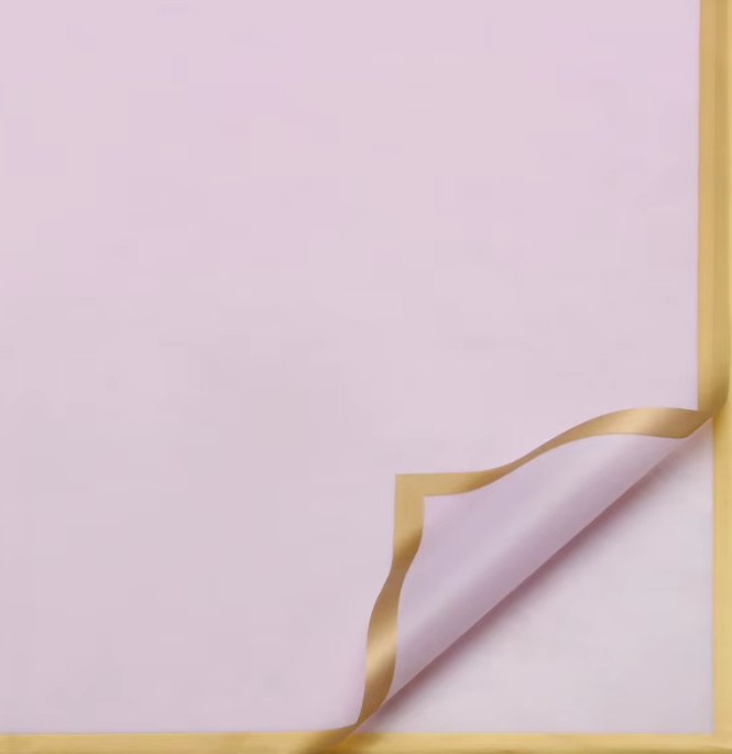PAPEL COREANO PARA FLORES CON BORDE 20 UNIDADES