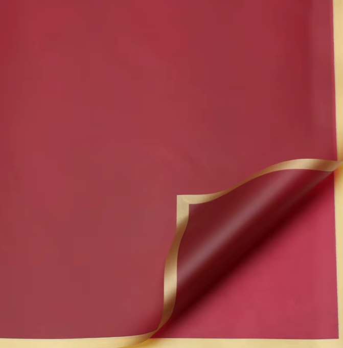 PAPEL COREANO PARA FLORES CON BORDE 20 UNIDADES