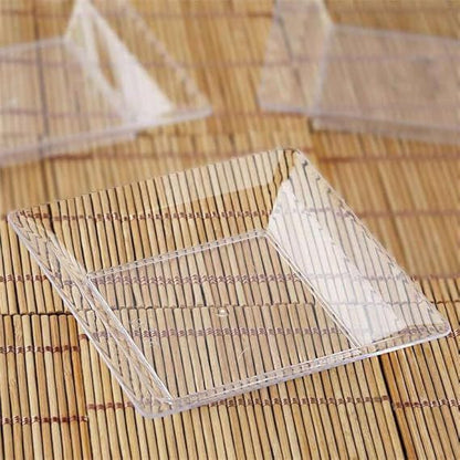 MINI PLATOS CUADRADOS PARA POSTRES 50 UNIDADES