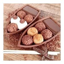 Molde acetato BWB barca de chocolate g