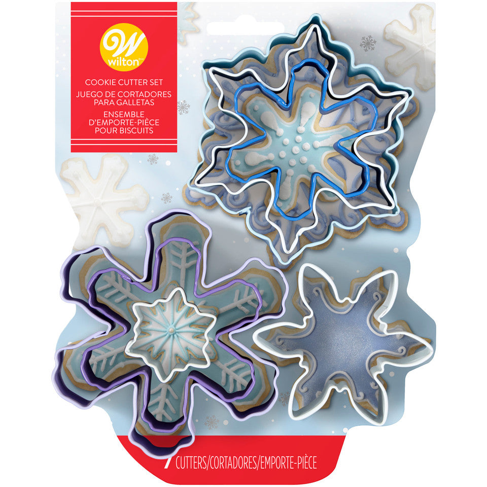 Set 7 Cortadores de galleta Wilton Snowflake