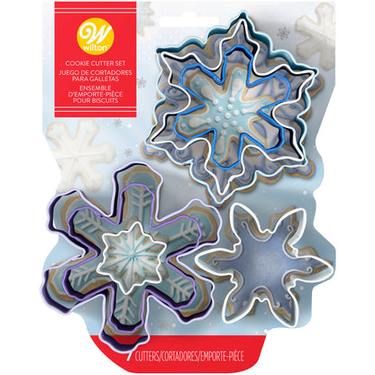 Set 7 Cortadores de galleta Wilton Snowflake