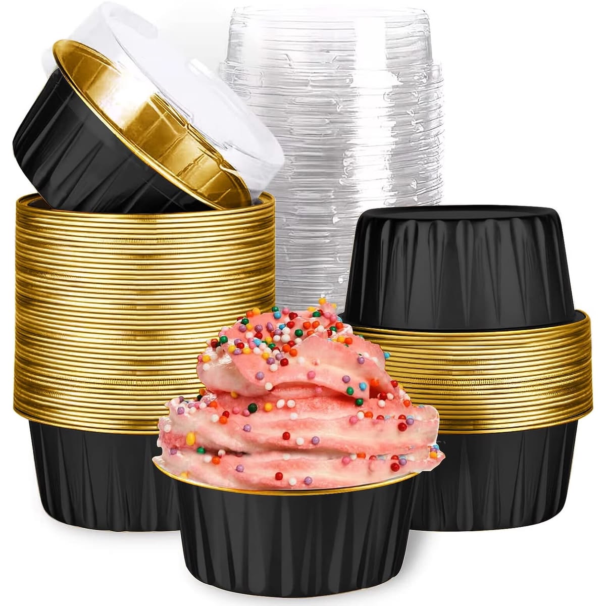 MINI FOIL PAN REDONDO CON TAPA 125ML