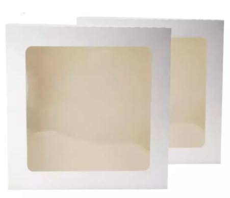 Caja blanca 20x20x20 con visor