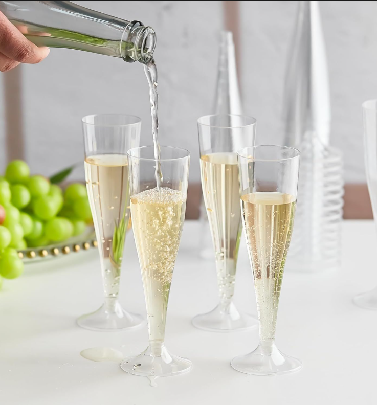 COPA PARA CHAMPAGNE DESECHABLE 25 UNIDADES