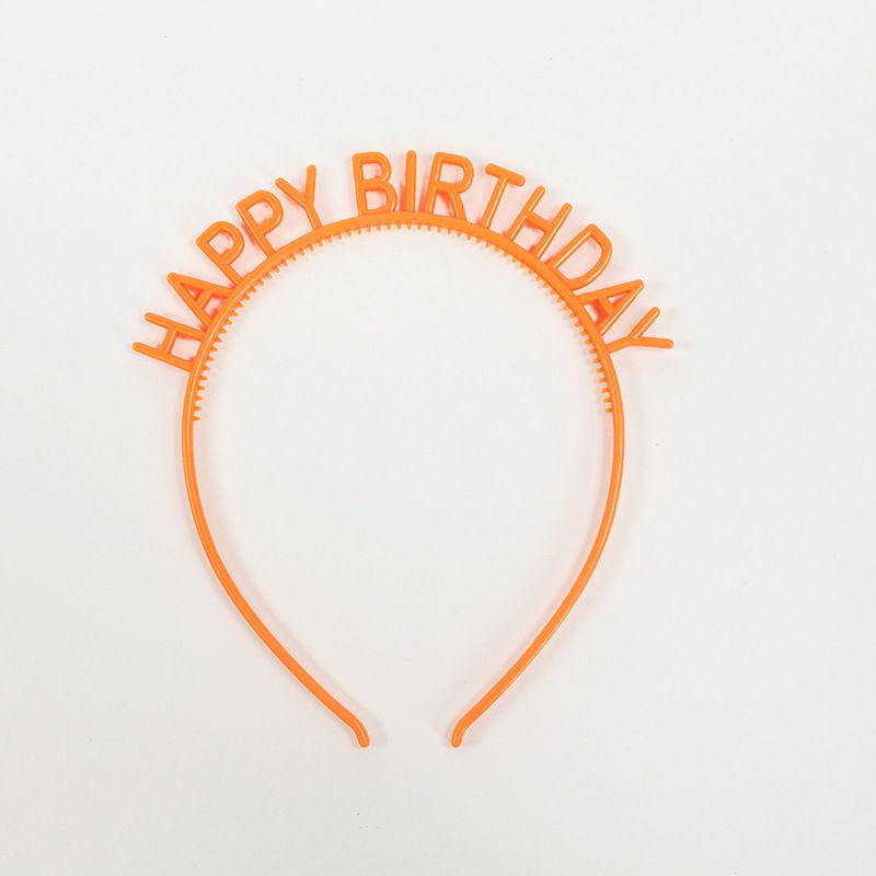 Cintillos Happy Birthday Plásticos 3 unidades